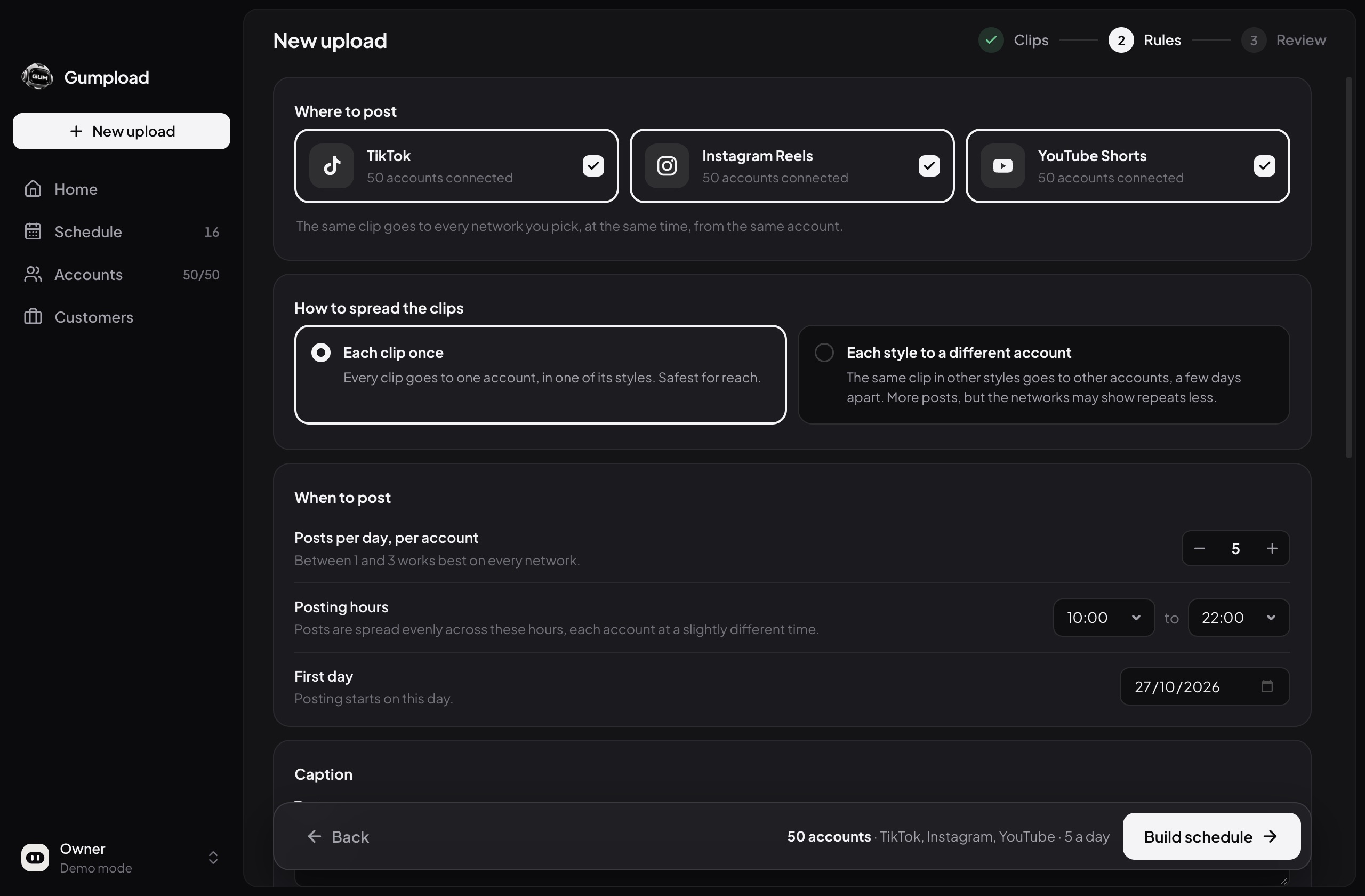 New upload: where to post and the posting rules